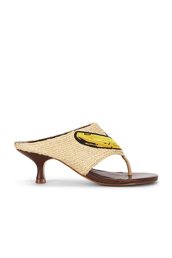 view 1 of 5 TACÓN RAFFIA ICONS KITTEN in Walnut Banana