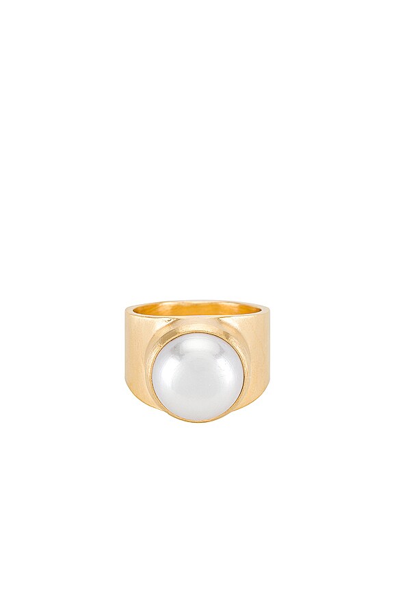 view 1 of 4 Pearl Dome Ring in Gold