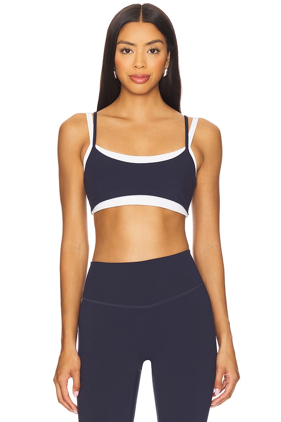 view 1 of 4 Layered Sports Bra in Navy