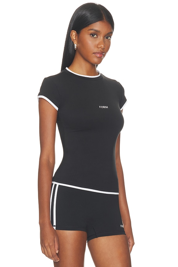 view 2 of 4 CAMISETA TIRANTES CON CAPAS LAYERED TEE in Black & White