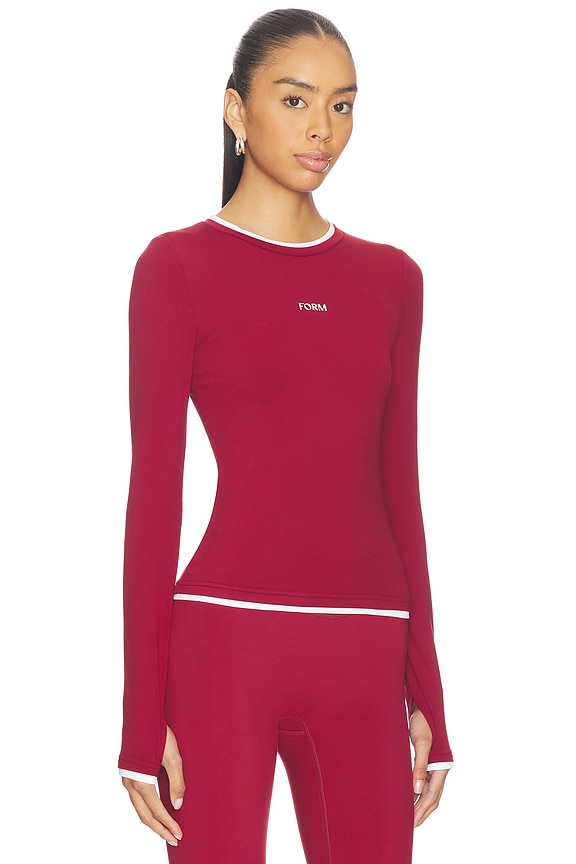 view 2 of 4 Layered Long Sleeve Top in Sweetheart