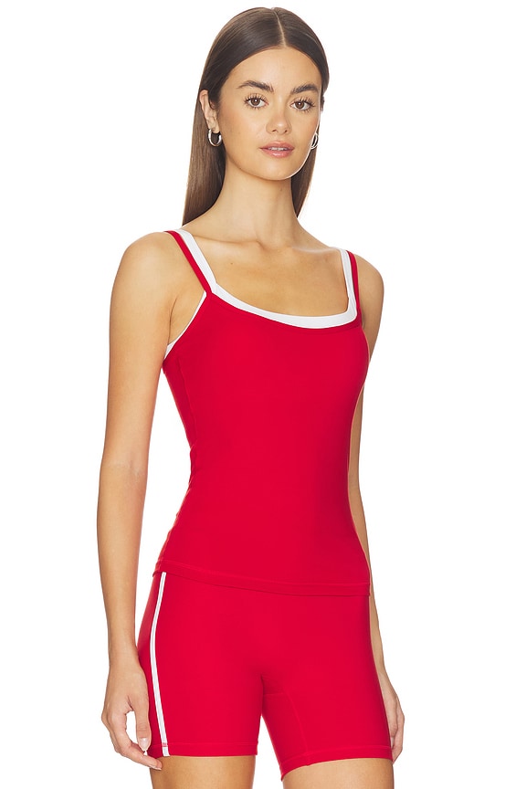 view 2 of 4 Layered Tank Top in Cherry