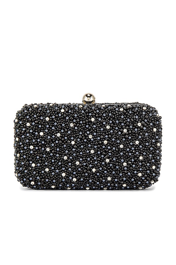view 2 of 5 Mini Pearl Box Clutch in Black