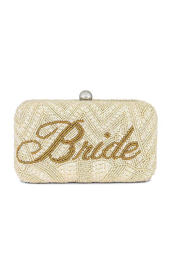 view 2 of 5 Bride Box Clutch in Ivory & Amber