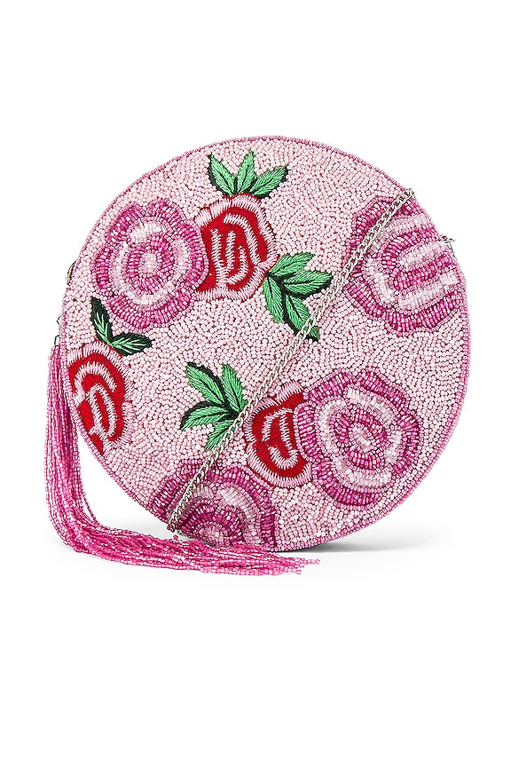 view 1 of 5 Secret Garden Clutch in Pink