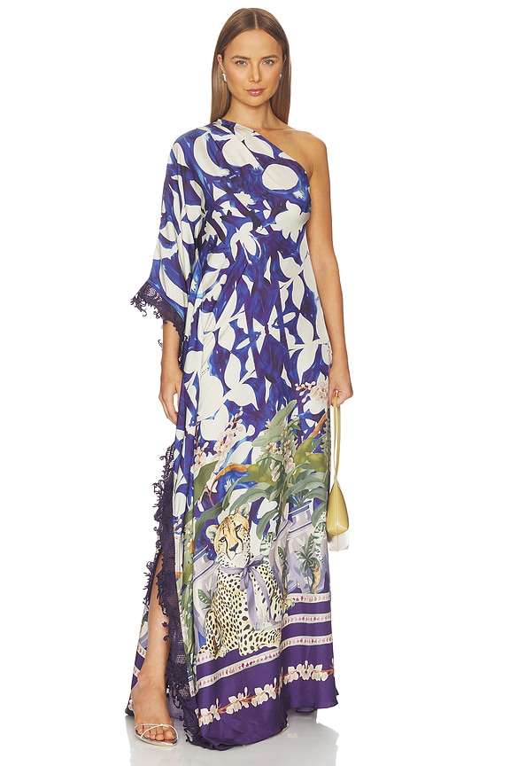 view 1 of 4 VESTIDO PEACOCK CHATEAU CHEETAH in Chateau Cheetah Print