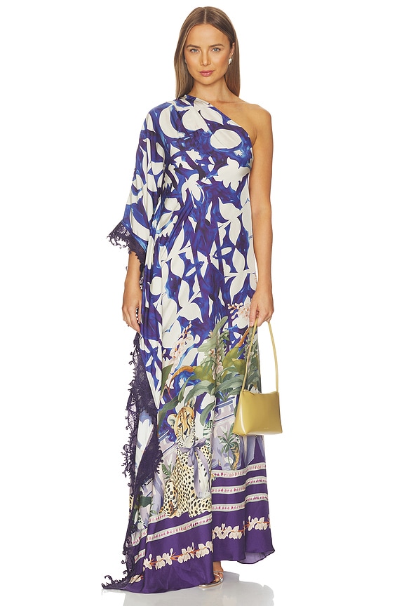 view 2 of 4 VESTIDO PEACOCK CHATEAU CHEETAH in Chateau Cheetah Print