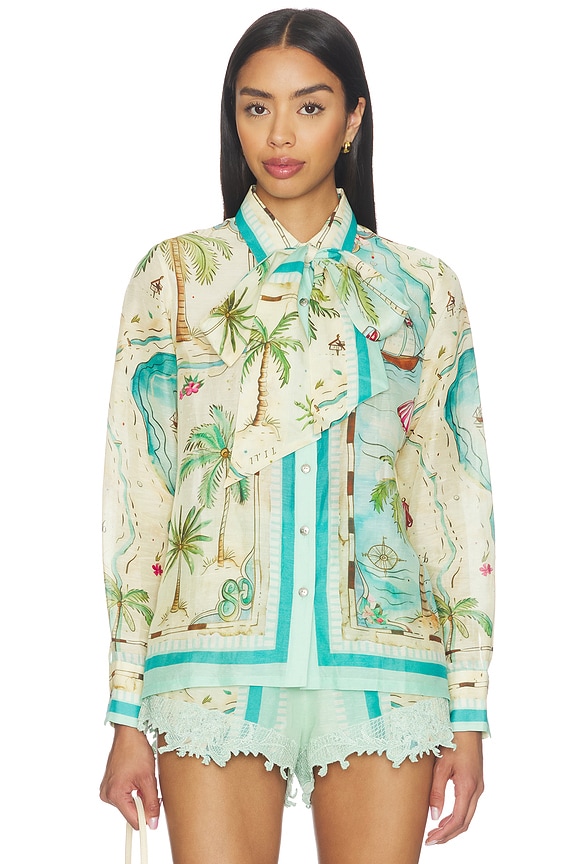 view 2 of 6 Blouse in Tropical Glimpse