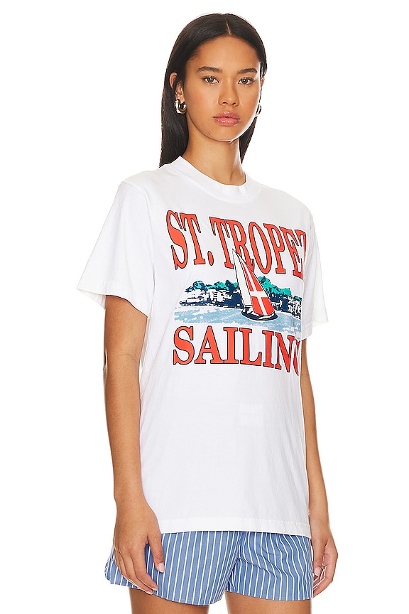 view 2 of 4 Saint Tropez Sailing T Shirt in White