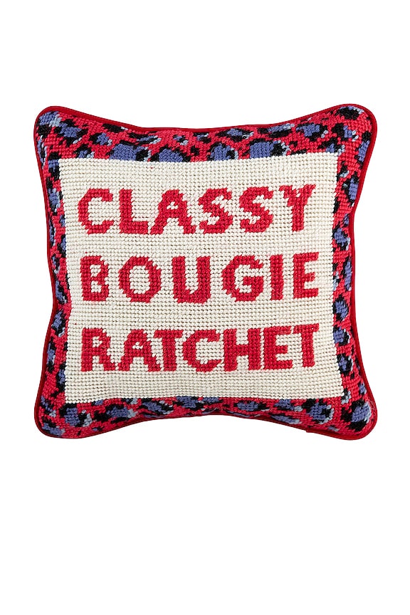 Furbish Studio Savage Needlepoint Pillow REVOLVE