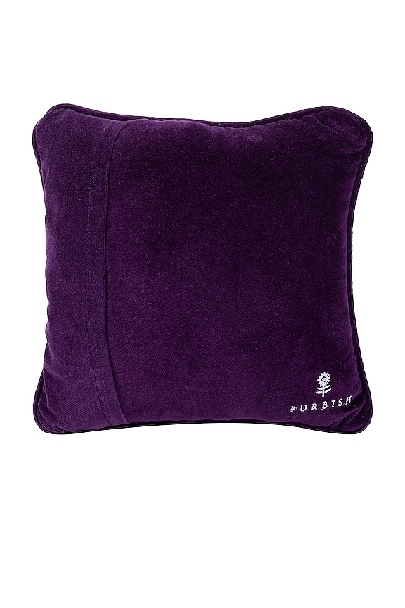 view 2 of 2 DRAMA NEEDLEPOINT PILLOW ニードルポイントピロー in 