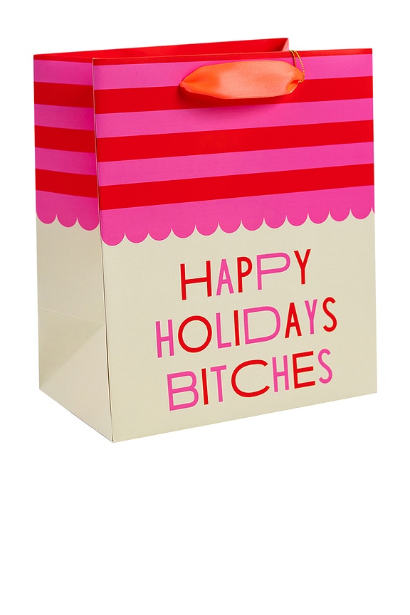 view 2 of 3 Happy Holidays Bitches Gift Bag Set Of 3 in 