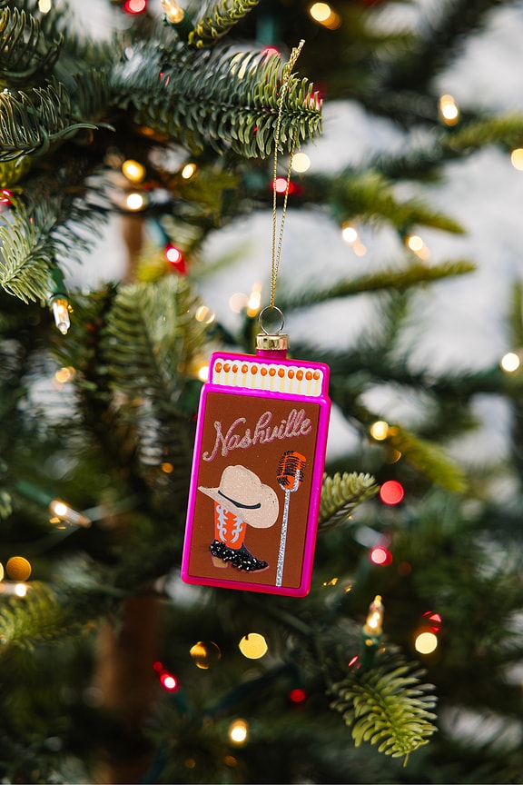 view 2 of 2 Nashville Matchbook Ornament in Pink