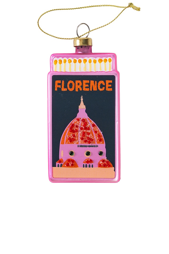 view 1 of 2 DÉCORATION FLORENCE MATCHBOOK ORNAMENT in Pink