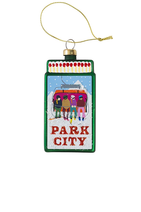 view 1 of 2 DÉCORATION PARK CITY MATCHBOOK ORNAMENT in Green