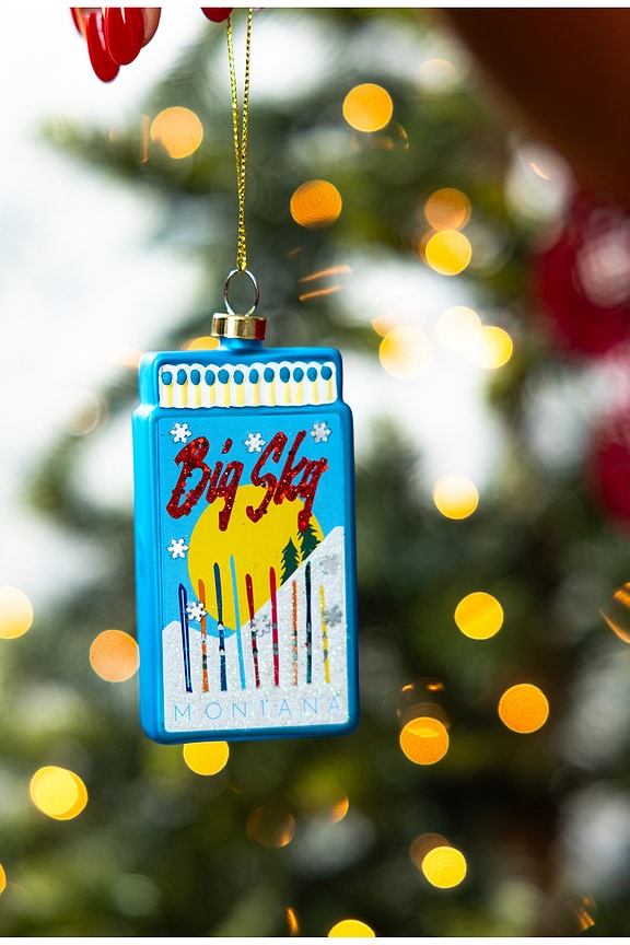 view 2 of 2 Big Sky Matchbook Ornament in Blue