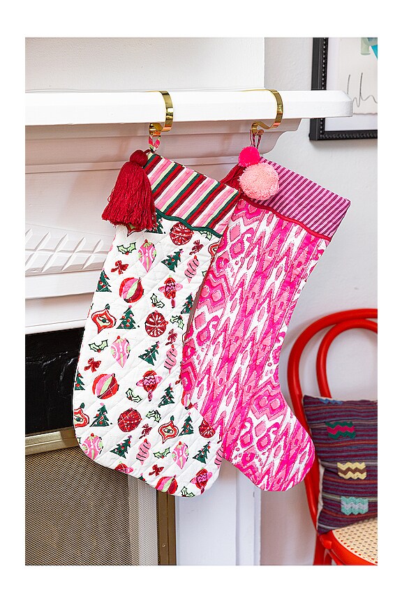 view 2 of 3 Holiday Stocking in Poppy