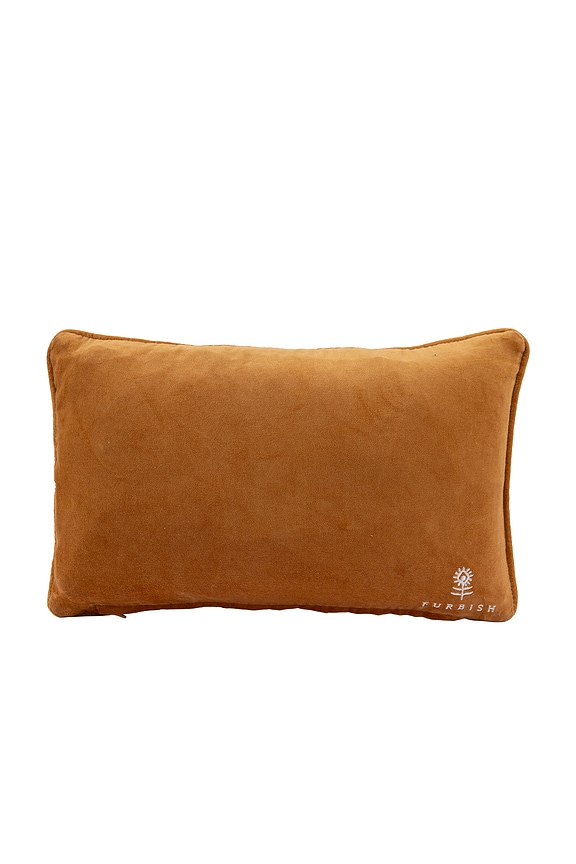 view 2 of 3 Espresso Martini Needlepoint Pillow in 