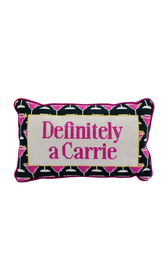 view 1 of 3 Carrie Needlepoint Pillow in 