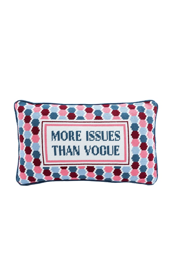 view 1 of 3 More Issues Needlepoint Pillow in 