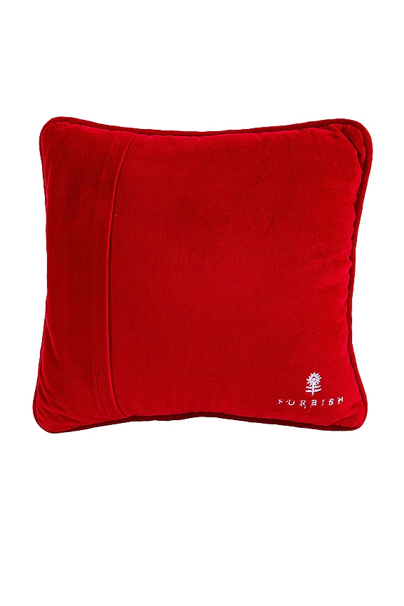 view 2 of 5 OREILLER BRODERIE BUT WHAT AM I NEEDLEPOINT PILLOW in 