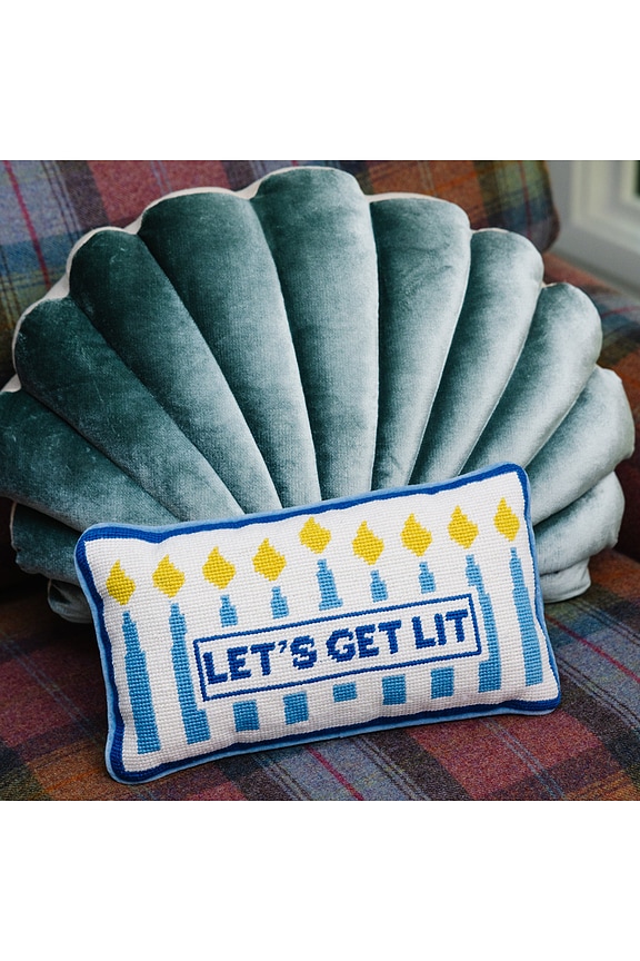 Furbish Studio Needlepoint Pillow - Thumbnail 4