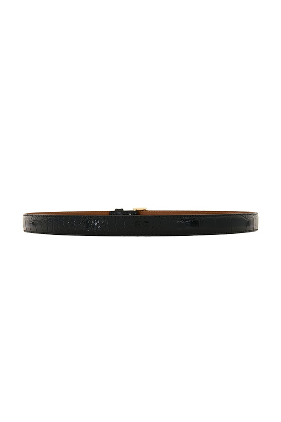 view 2 of 3 CEINTURE BARBARA in Black Crco Leather