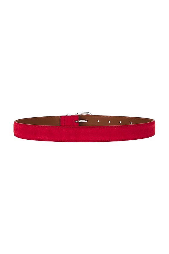 view 2 of 3 Beatrice Suede Belt in Cherry Suede
