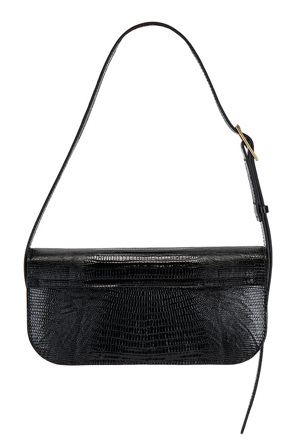 view 2 of 4 Lillie Lizard Shoulder Bag in Black