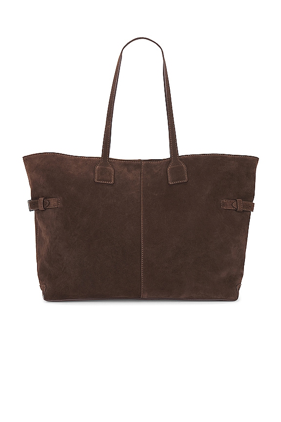view 2 of 4 Lesley Tote in Chocolate Suede