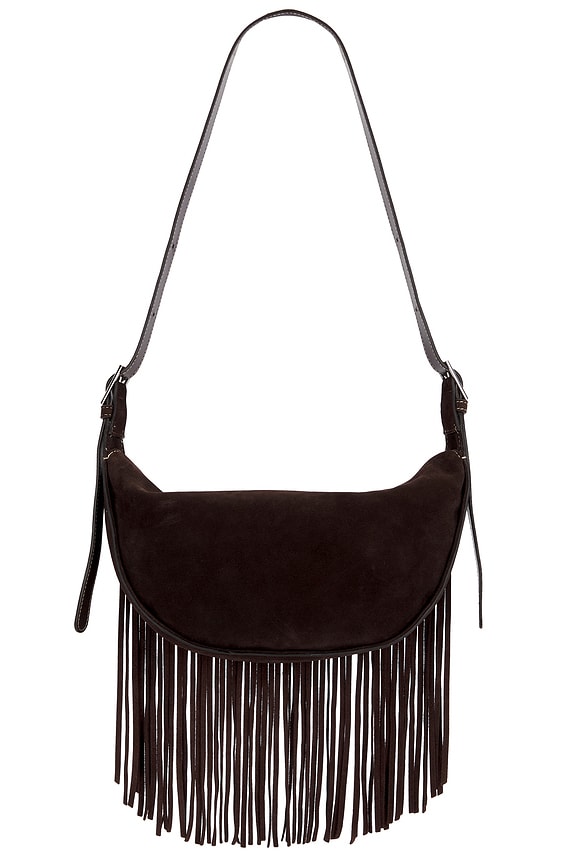 view 2 of 4 Ivy Cross Shoulder Bag in Suede Chocolate