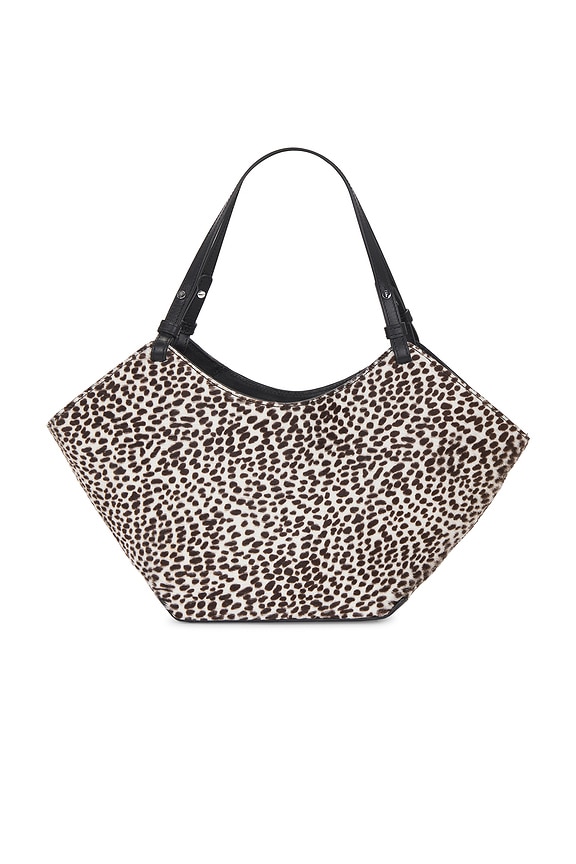 view 2 of 4 Dilba Mini Tote Bag in Leather Hair Chocolate Dot