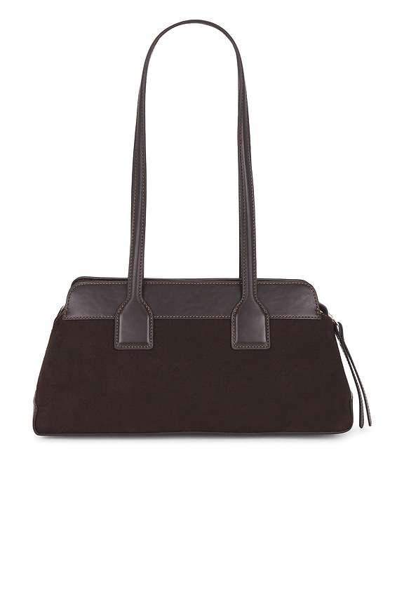 view 2 of 4 GRETA 숄더백 in Suede Chocolate