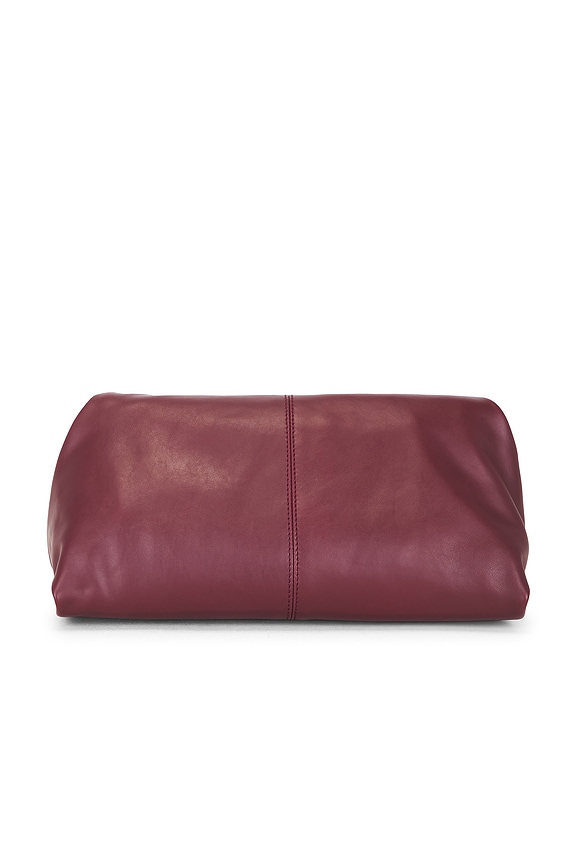 view 2 of 4 Clay Clutch in Burgundy Leather