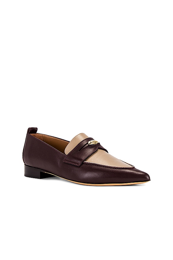 view 2 of 5 Penelope Loafer in Burgundy & Taupe