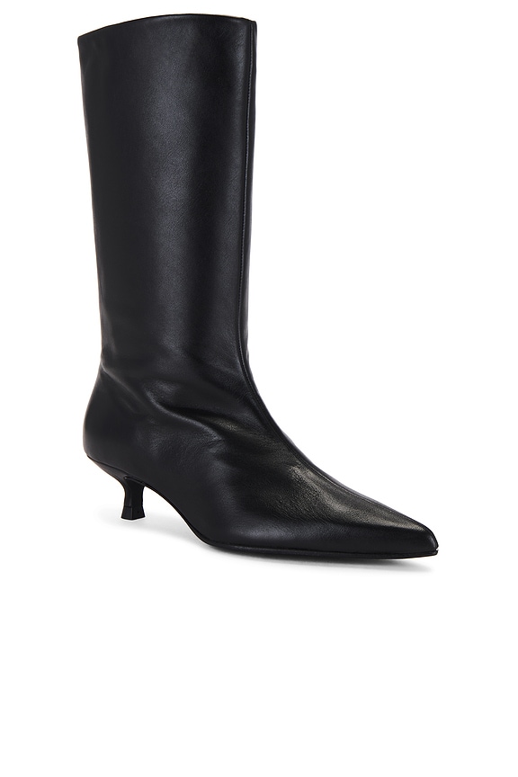 view 2 of 5 Nour Boots in Black Leather