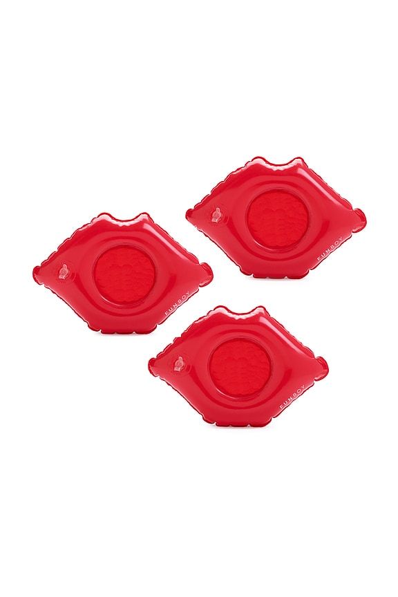 FUNBOY LOT DE 3 PORTE-GOBELETS GONFLABLES LIP