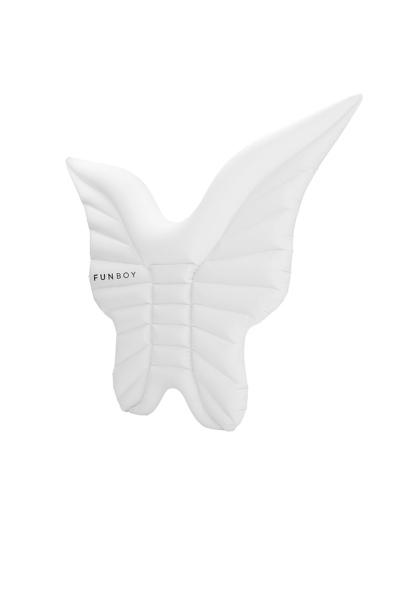 view 2 of 2 Angel Wings Pool Float in White