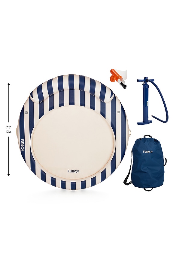 view 2 of 4 Leisure Island in Navy Stripes