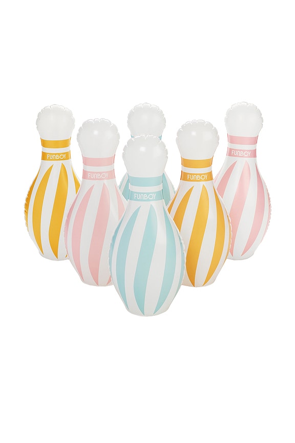 view 2 of 7 Pastel Rainbow Bowling Set in 