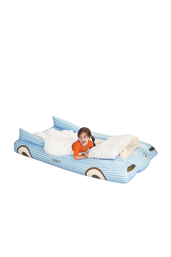 view 2 of 4 Convertible Kids Sleepover Air Mattress in Blue