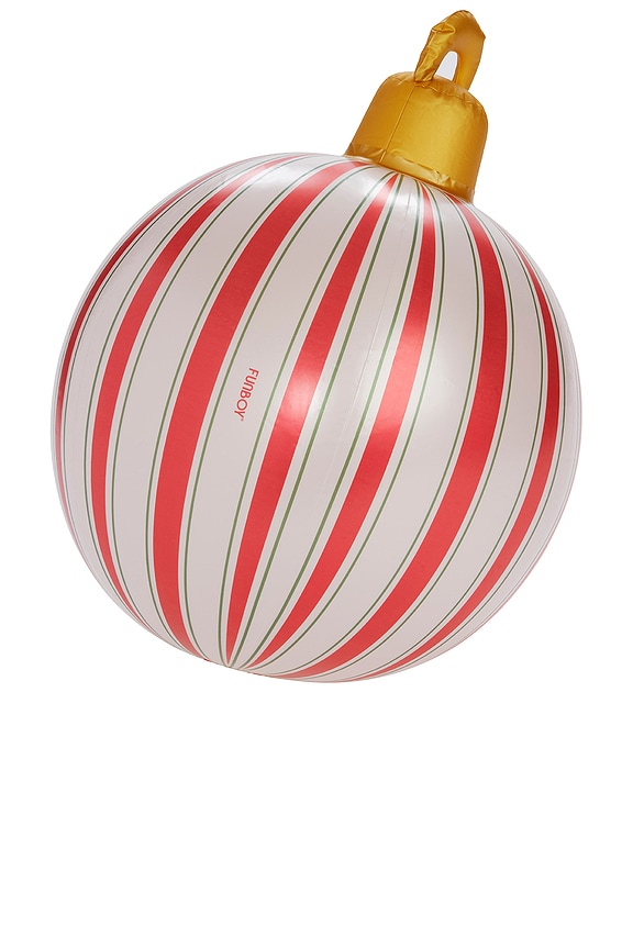 view 2 of 9 3 Pack Vintage Stripe Light Up Inflatable Ornaments in 