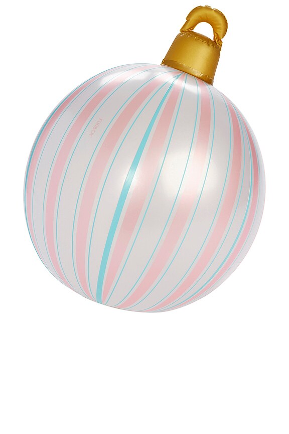 view 2 of 8 3 Pack Pink Stripe Light Up Inflatable Ornaments in 