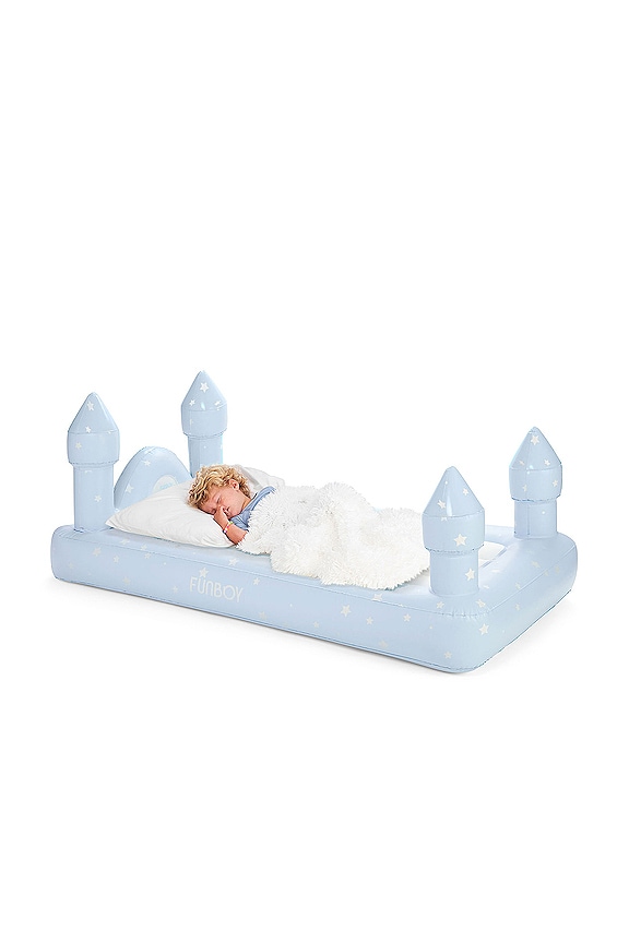 view 2 of 4 Castle Sleepover Air Mattress in Blue