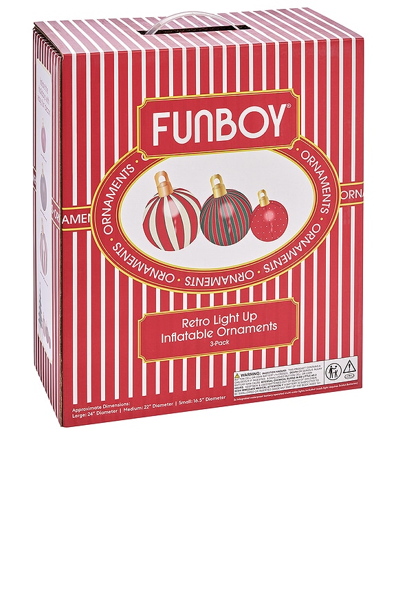 view 2 of 5 3 Pack Classic Light-up Inflatable Ornament Set in 