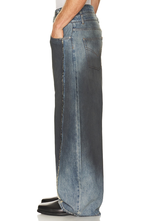 view 2 of 6 PANTALON in Blue & Black
