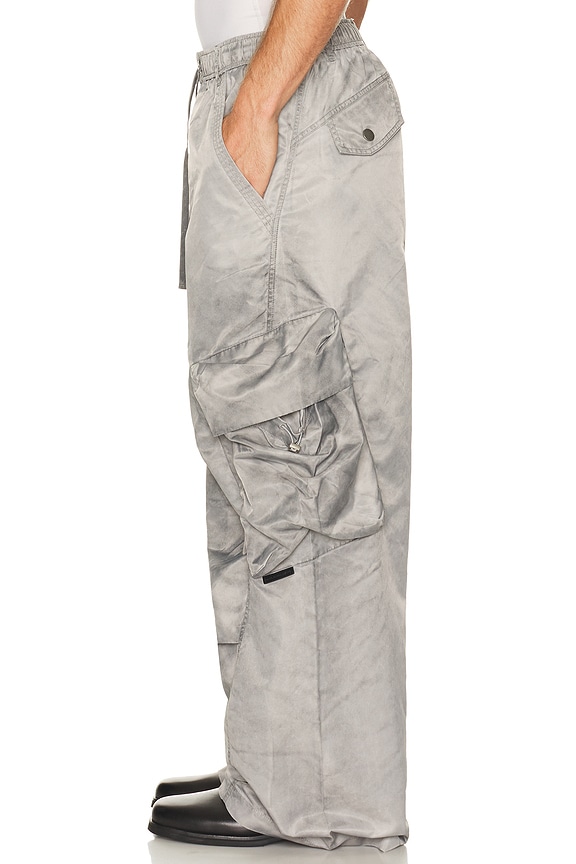 view 2 of 5 Sand Washed Nylon Cargo Pants in Grey