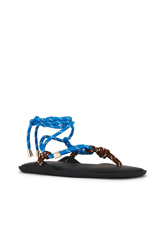 view 2 of 5 Flò Twin Sandal in Sky Blue & Brown