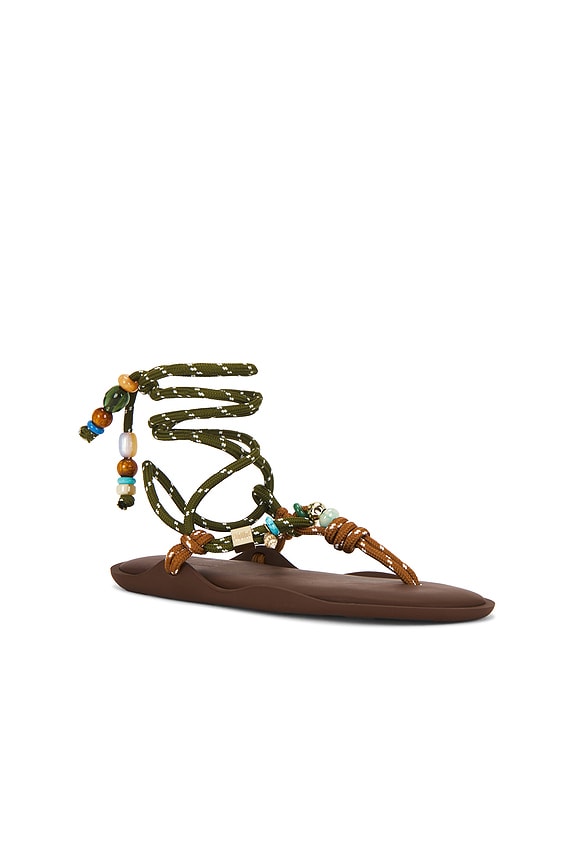 view 2 of 5 SANDALIA FL? TWIN in Brown & Military Green