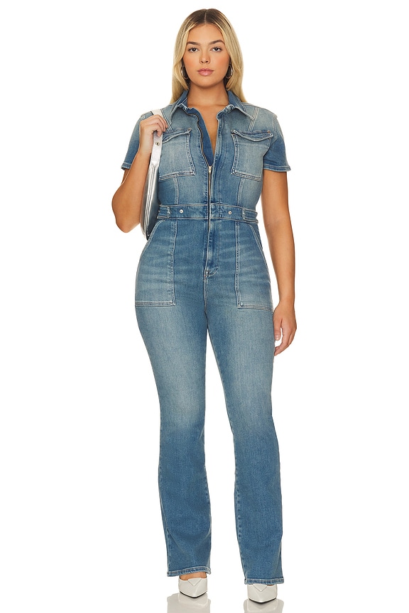 view 2 of 6 Fit For Success Petite Jumpsuit in Blue274